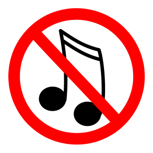 Prohibido escuchar música